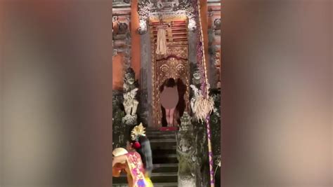 german woman in bali temple|Tourist arrested after stripping NAKED and crashing Bali temple。